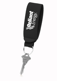 Blank Neoprene Wrist Strap Key Holder, Neoprene, 5.25" W x 1.65" H x 0.25" Thick