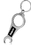 Blank Two in One Bottle Opener Metal Keychains, Metal, 5" W x 1.5" H (Indcluding Keyring), Price/each