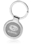 Blank Round Two Tone Metal Keychains, Metal, 3" H x 1.375" W (Including Keyring), Price/each