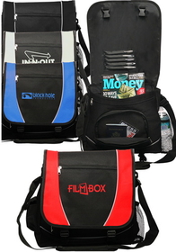 Blank Messenger Bag, 600D Polyester, 13 &frac12;" W x 12" H x 3 &frac12;" D