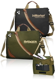 Blank Executive Messenger Bag, 600D Polyester W/ Leatherette Trim, 14