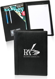 Blank 13 in x 9.75 in Promotional Black Padfolios, PU Leather