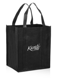 Blank Reusable Grocery Tote Bags, 80Gsm Non-Woven Polypropylene, 13"W x 10"D x 15"H