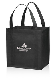 Blank Small Grocery Tote Bags, 80Gsm Non-Woven Polypropylene, 12.625"W x 13"H x 8.75"G