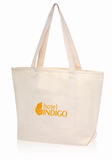 Blank Promotional Canvas Tote Bags, 600D Polyester Canvas, 19.5