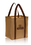Blank Grande Two Tone Large Grocery Tote Bags, 80 Gsm Non-Woven Polypropylene, 12.375" W x 14" H x 8.65" D, Price/each