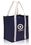 Blank Grande Two Tone Large Grocery Tote Bags, 80 Gsm Non-Woven Polypropylene, 12.375" W x 14" H x 8.65" D, Price/each