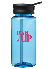 Blank 34 oz. Scottsboro Plastic Sports Water Bottles with Spout Lid