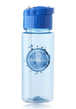 Blank 18 oz. Transparent Plastic Water Bottle with Carrying Handle