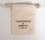 Custom IDD340 Weedy 100% Natural Cotton Drawstring Bag, 3" x 4", Price/each