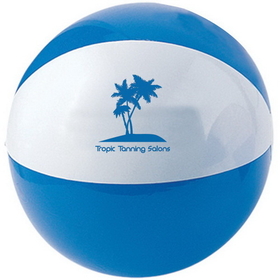 Blank B1822 Beach Ball, Deflates For Easy Storage, 16" Diameter (Inflated)