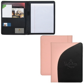 Custom BL4061-C Notebook Padfolio, Bonded Leather, 9.75" W X 12.5" H X 1" D