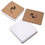 Custom CA8361 Recycled Cardboard Pivot Pad - White, Hard Cover Recycled Cardboard Memo Pad, 4" W X 4" H X 0.5" D, Price/piece
