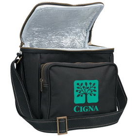 Blank CB702 Cooler Bag, 600D Polyester, 9" W X 9" H X 8" D