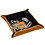 Custom DA4516-C Valuables Valet Tray, Cowhide Leather Desk Tray, 8" W X 8" H (Flat), Price/piece