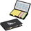 Custom DA4763 450 Sticky Note Organizer, Smooth Pvc Leatherette, 6" W X 3.5" H X 0.75"D, Price/piece