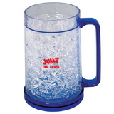 Blank DA8439 400 Ml. (13.5 Oz.) Frosty Mug, Double Walled Acrylic Freezer Mug, 6.125" H X 4" Diameter