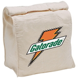 Blank E3617N Cotton Lunch Bag - Natural, 10 Ounce Cotton, 6.5" W X 11" H X 5" D