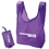 Custom F5269 Folding Tote In A Pouch, Lightweight 190T Polyester, 15.5" W X 16" H X 5" D (Tote Open), Price/each