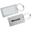 Blank M2757 Aluminum Luggage Tag, Aluminum Material, 4" W X 2.25" H, Price/piece