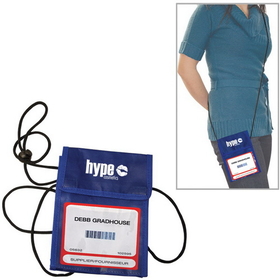 Custom N7297-C Conference Sling Pouch, 120 Gram Non Woven And 30 Gram Laminated Non Woven Polypropylene, 4.75" W X 5.75" H X 1.5" D