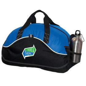 Blank NW7274 18" Sports Bag, 600D Polyester With Non Woven Diamond Pattern, 18" W X 10" H X 8" D