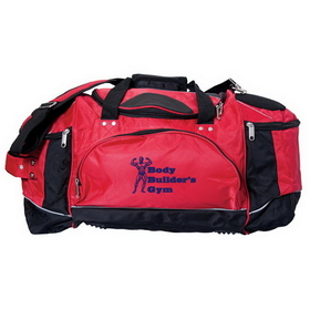 Blank SP4164 23" Jumbo Sports Bag, Dobby Nylon And 1680D Polyester, 23" W X 11" H X 10" D
