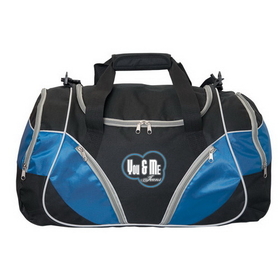 Blank SP5773 Galaxy 20" Sports Bag, 600D Polyester With Dobby Accents, 20" W X 12.5" H X 12" D