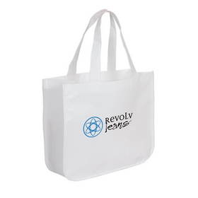 Blank TO4708 Extra Large Recycled Shopping Tote, Larger Version Of Our Popular To4511 Recycled Fashion Tote, 16.25" W X 14.5" H X 6.75" D