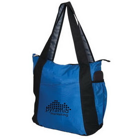 Blank TO8128 Boat Tote, 210D Polyester And Non Woven 120 Gram Polypropylene Accents, 17" W X 15.5" H X 4" D