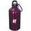 Blank WB4833 500 Ml (16 Oz.) Stainless Steel Water Bottle With Carabineer, Sp - 7.5" W X 3" H (Side), 7.5" H X 2.875" Diameter, Price/piece
