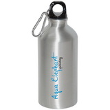 Blank WB7107 500 ml (17 fl. oz.) Aluminum Water Bottle With Carabiner, 7.5