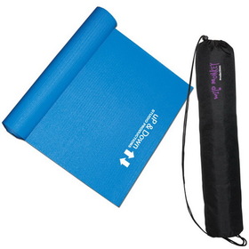 Blank YM4943 Yoga Mat, 600D Polyester Carry Bag With 3Mm Thick Pvc Yoga Mat, 24" W X 66" H (Mat)