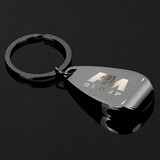 Custom High Caliber Line A7018 Gunmetal Apri Bottle Opener Key Chain