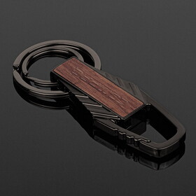 High Caliber Line A7020 Silverlake Wood Key Chain