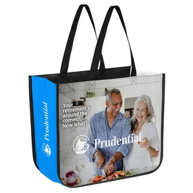 Custom High Caliber Line B201 16" x 14" Laminated Full-Color Tote Bag