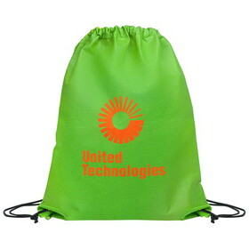 Custom High Caliber Line B516 14.5 x 17.5 Eco-Friendly 80GSM Non-Woven Drawstring Backpack
