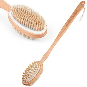 Custom High Caliber Line H161 Double-Sided Bath and Massager Brush