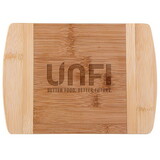 Custom High Caliber Line H460 The Wellington 8-Inch Two-Tone Bamboo Cutting Board Bamboo