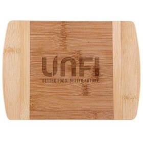 Custom High Caliber Line H460 The Wellington 8-Inch Two-Tone Bamboo Cutting Board Bamboo