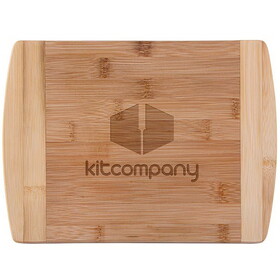 Custom High Caliber Line H461 The Brisbane 11-Inch Two-Tone Deluxe Bamboo Cutting Board Bamboo