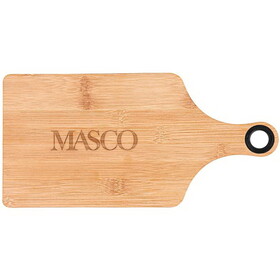 Custom High Caliber Line H467 The Genoa 14-Inch Bamboo Cutting Board with Handle