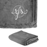 Custom High Caliber Line H802 300g Mink Touch Embroidered Luxury Blanket 50