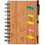 High Caliber Line JT125 Bamboo Front Cover Notebook with Sticky Note and Pen Bamboo