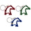 Custom Horse Head Carabiner Key Chain, Price/each