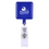 Custom Square-Shaped Retractable Badge Holder, 1 1/4" Diam, Price/each