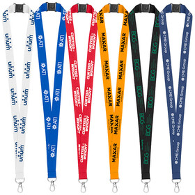 Custom High Caliber Line L402 3/4" Eco Friendly rPET Lanyard with Safety Breakaway