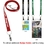 Custom 3/4" Recycled Econo Dual Attachment Lanyard, Price/each
