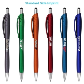 Daytona Sleek Dual-Purpose Spring Loaded Plastic Click Pen