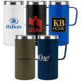 Custom High Caliber Line S831 Embark Tall Mug With Spill-Proof Clear Sip-Lid 20 oz.